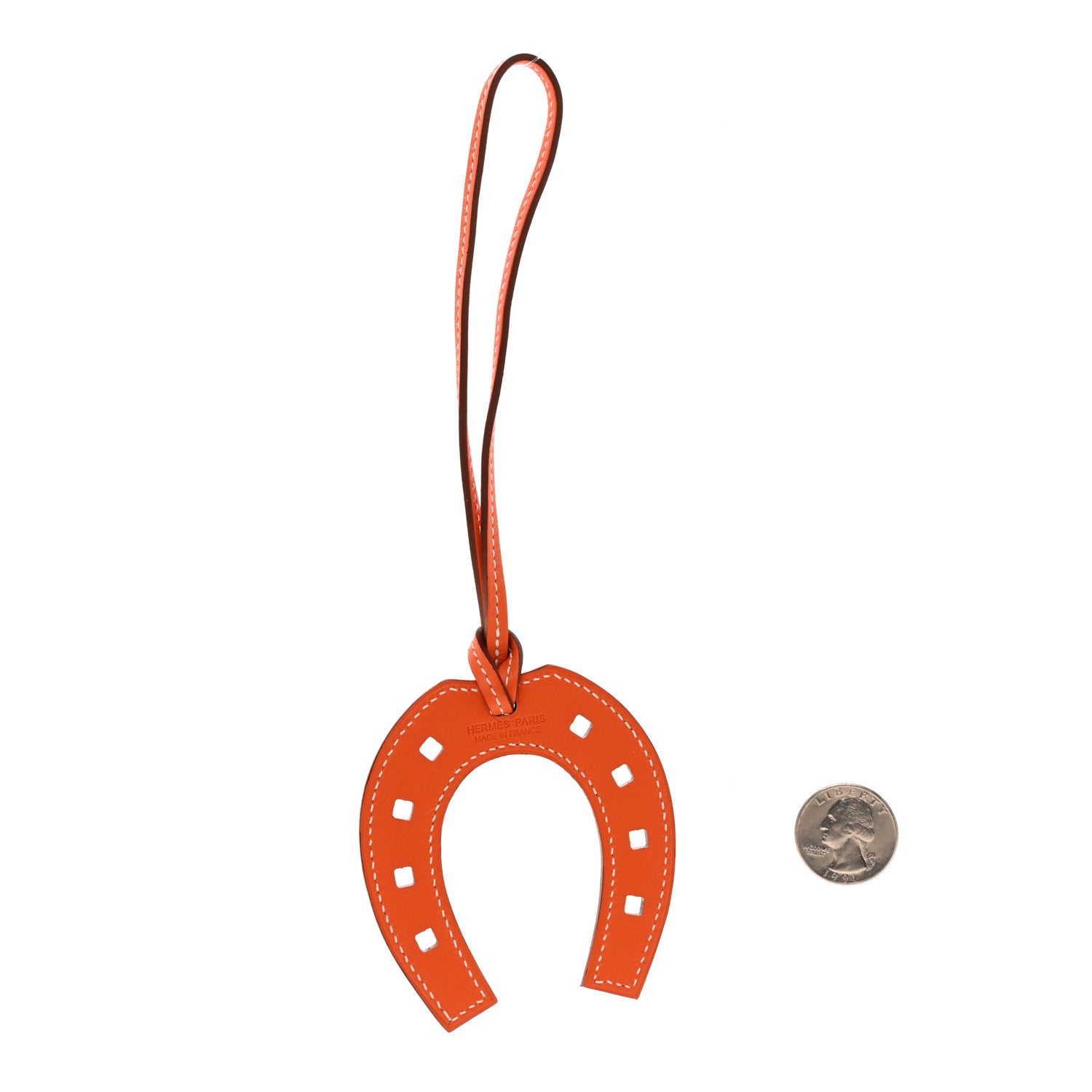 Hermes Swift Paddock Horseshoe Bag Charm Feu 2 of 3