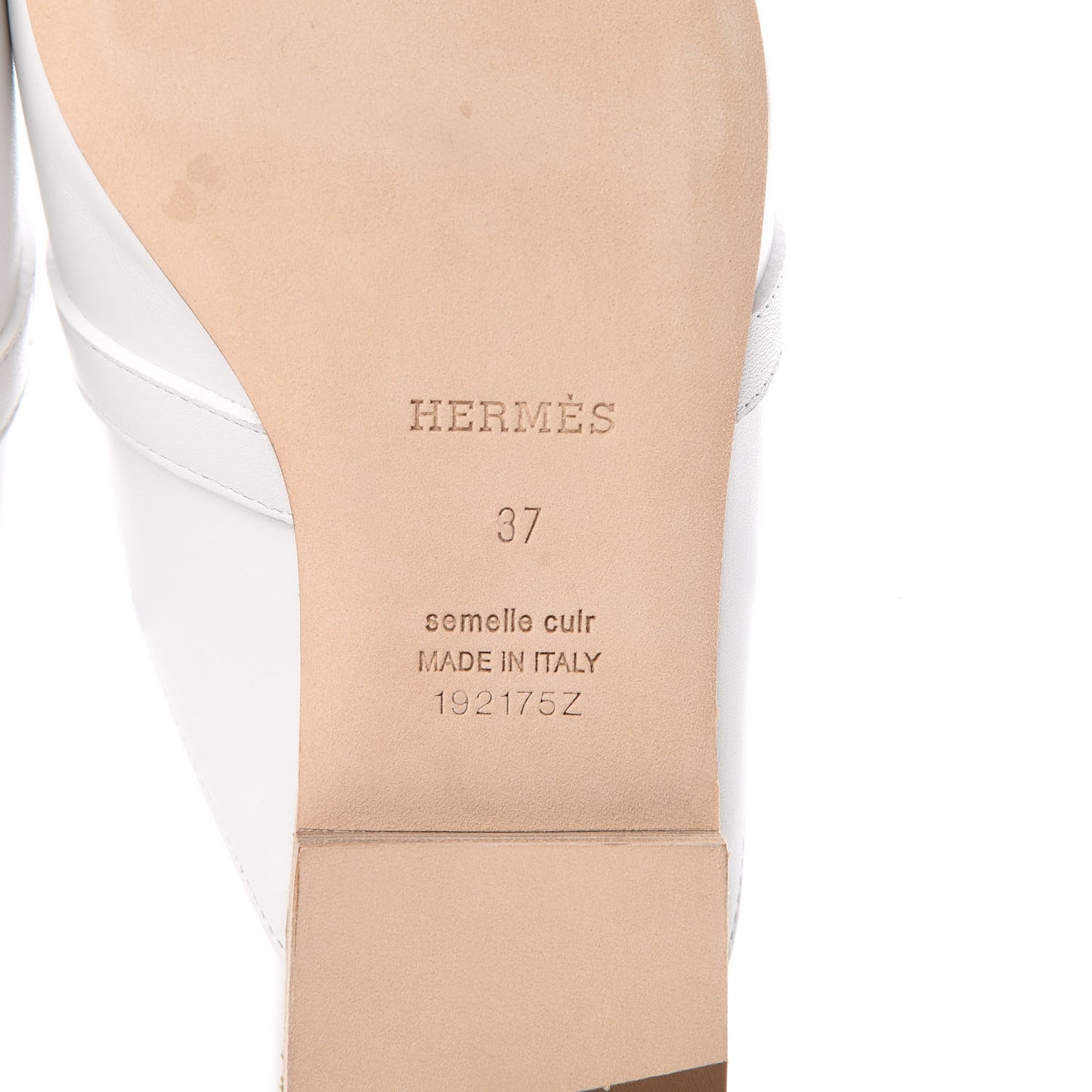 Calfskin Oz Mules 37 White