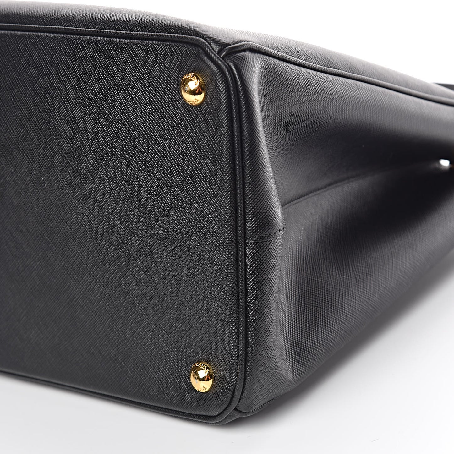 Saffiano Large Galleria Double Zip Tote Black