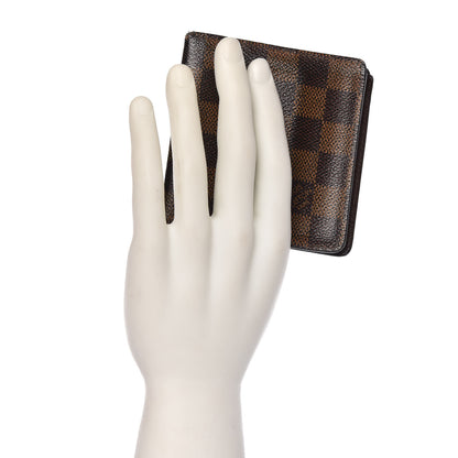 Louis Vuitton Damier Ebene Porte-Billets 6 Card Bi-Fold Wallet 2 of 16