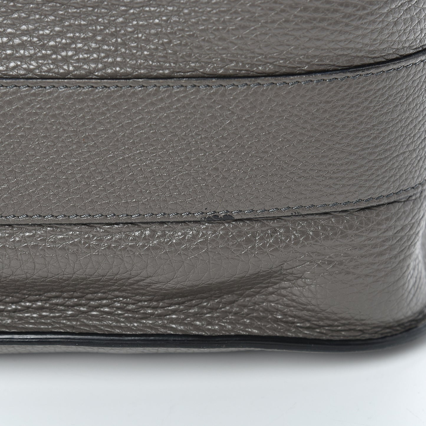 Grained Calfskin Soft Jennifer Saddle Bag Graphite