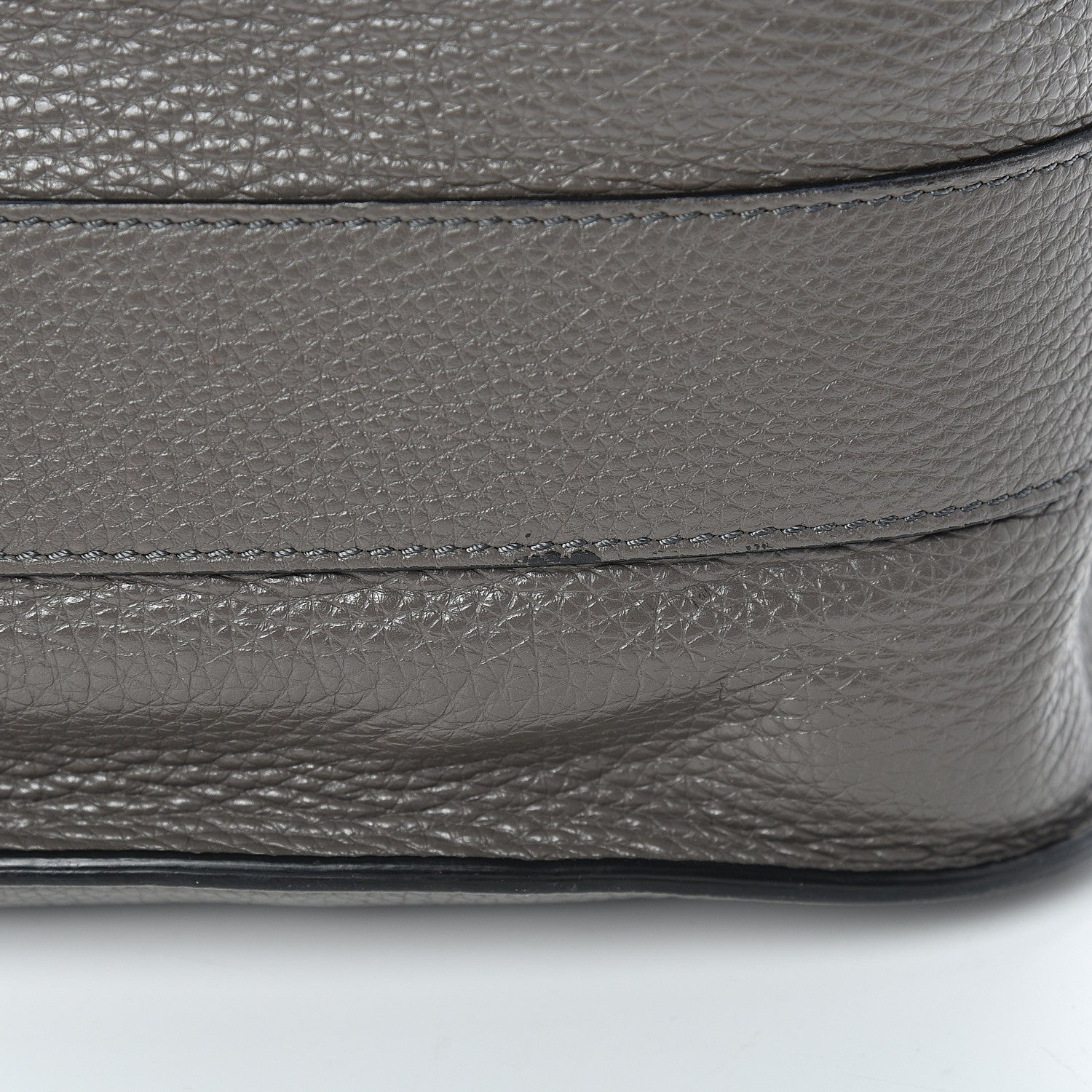 Tom Ford Grained Calfskin Soft Jennifer Saddle Bag Graphite 12 of 14