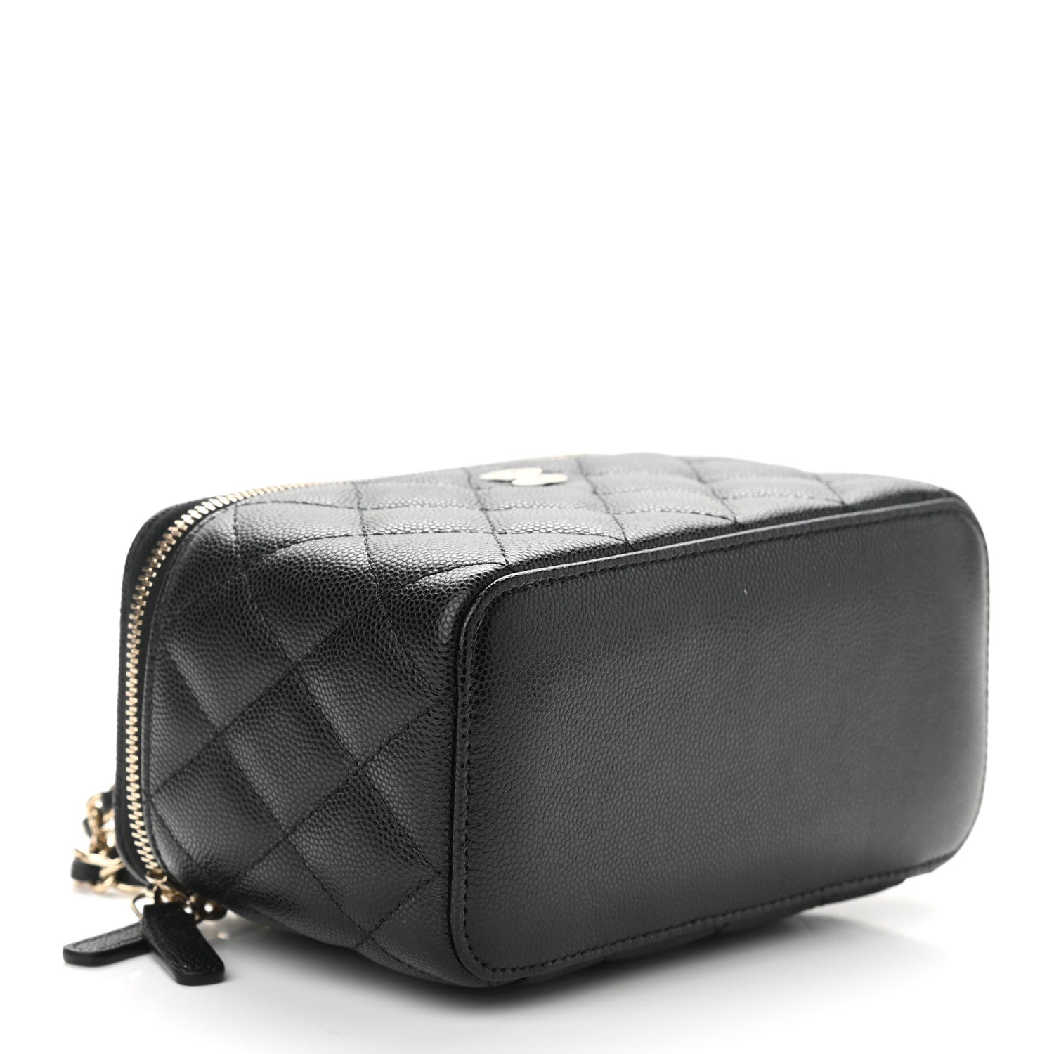 Chanel Caviar Quilted Small Vanity Case With Chain Black 4 of 11