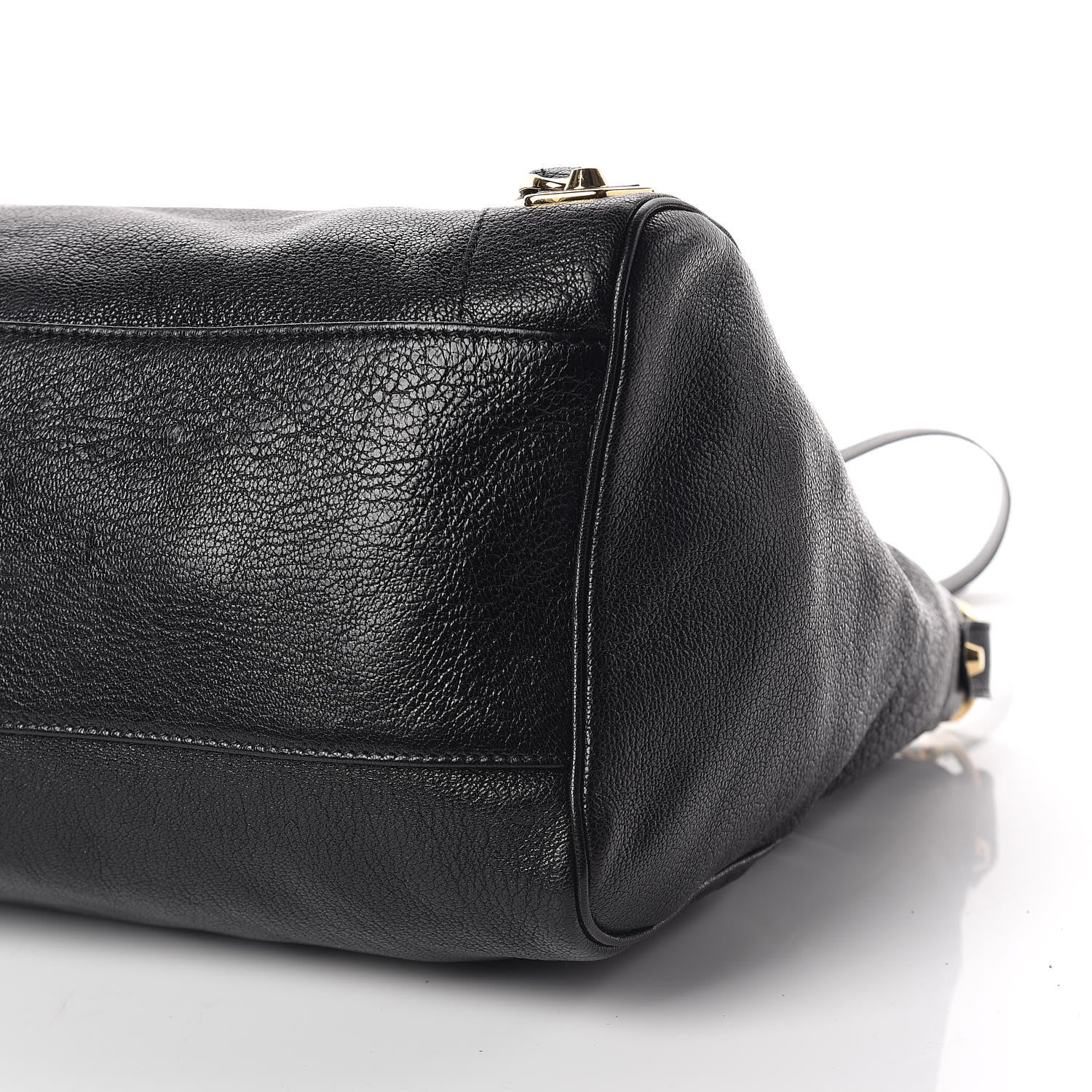 Balenciaga Chevre Gold Metallic Edge Hardware Velo Black 5 of 13