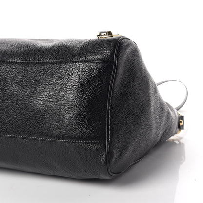 Balenciaga Chevre Gold Metallic Edge Hardware Velo Black 5 of 13