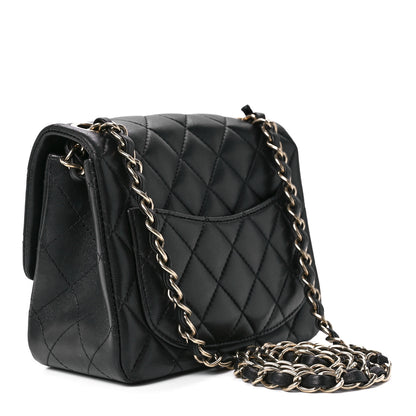 Chanel Lambskin Quilted Mini Square Flap Black 3 of 12