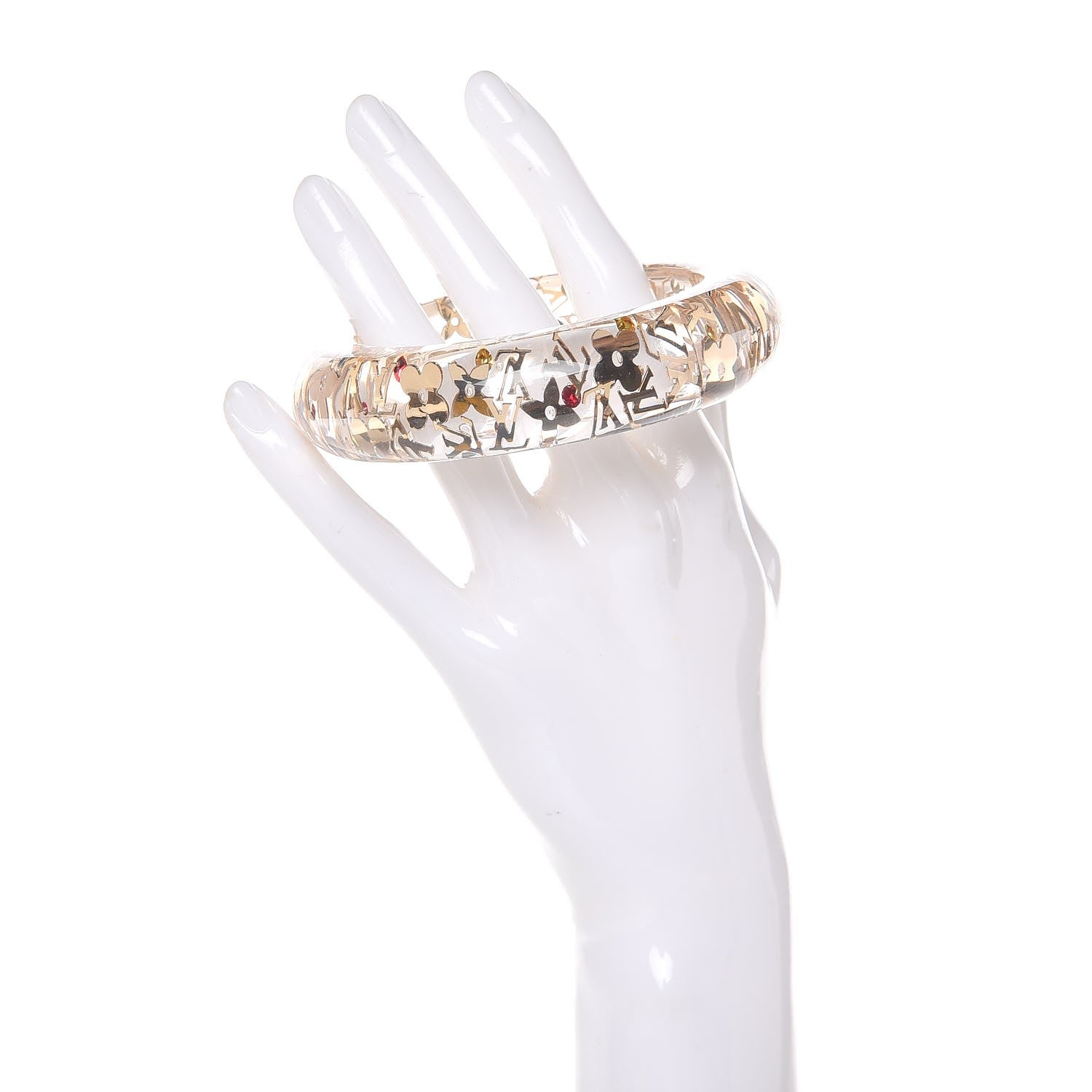 Louis Vuitton Resin Swarovski Medium Inclusion Bracelet GM Transparent 2 of 4