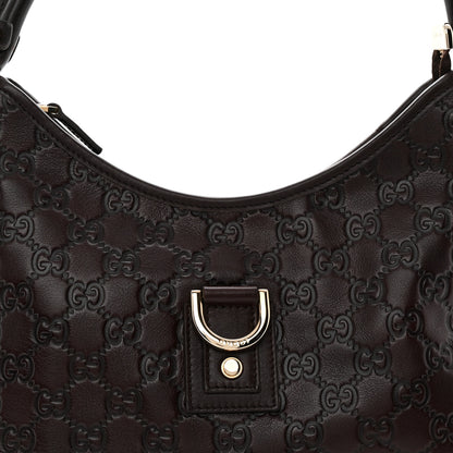 Gucci Guccissima Medium Abbey D Ring Hobo Chocolate 8 of 10