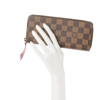 Louis Vuitton Damier Ebene Clemence Wallet Cherry 2 of 7