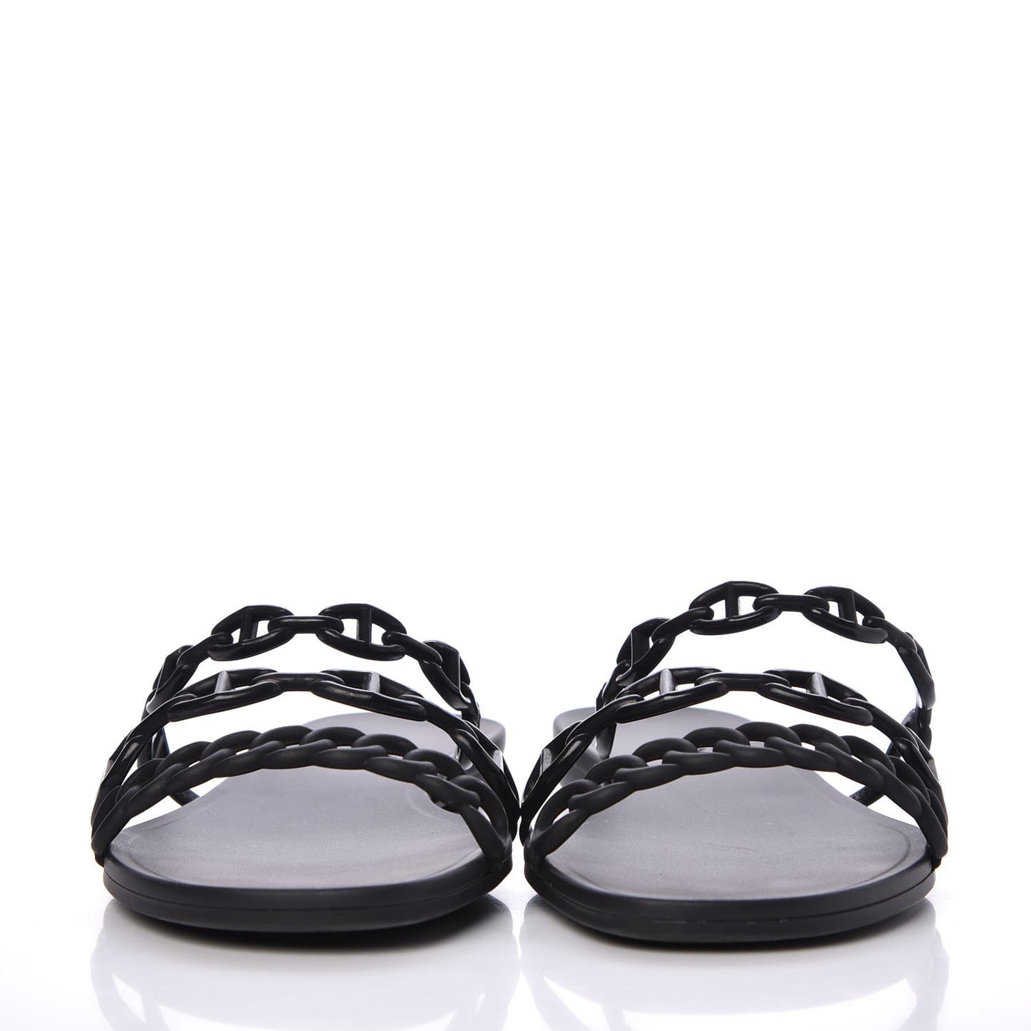 Rubber Chaine d'Ancre Rivage Sandals 39 Black