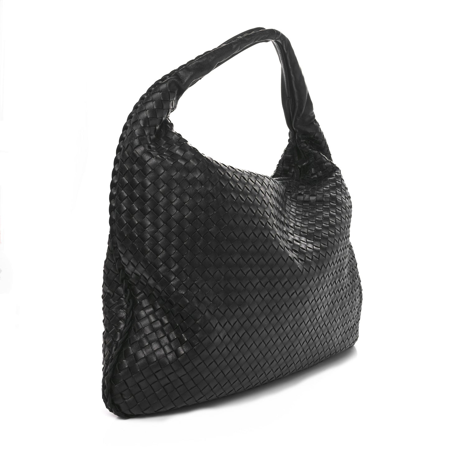 Nappa Intrecciato Maxi Veneta Hobo Black
