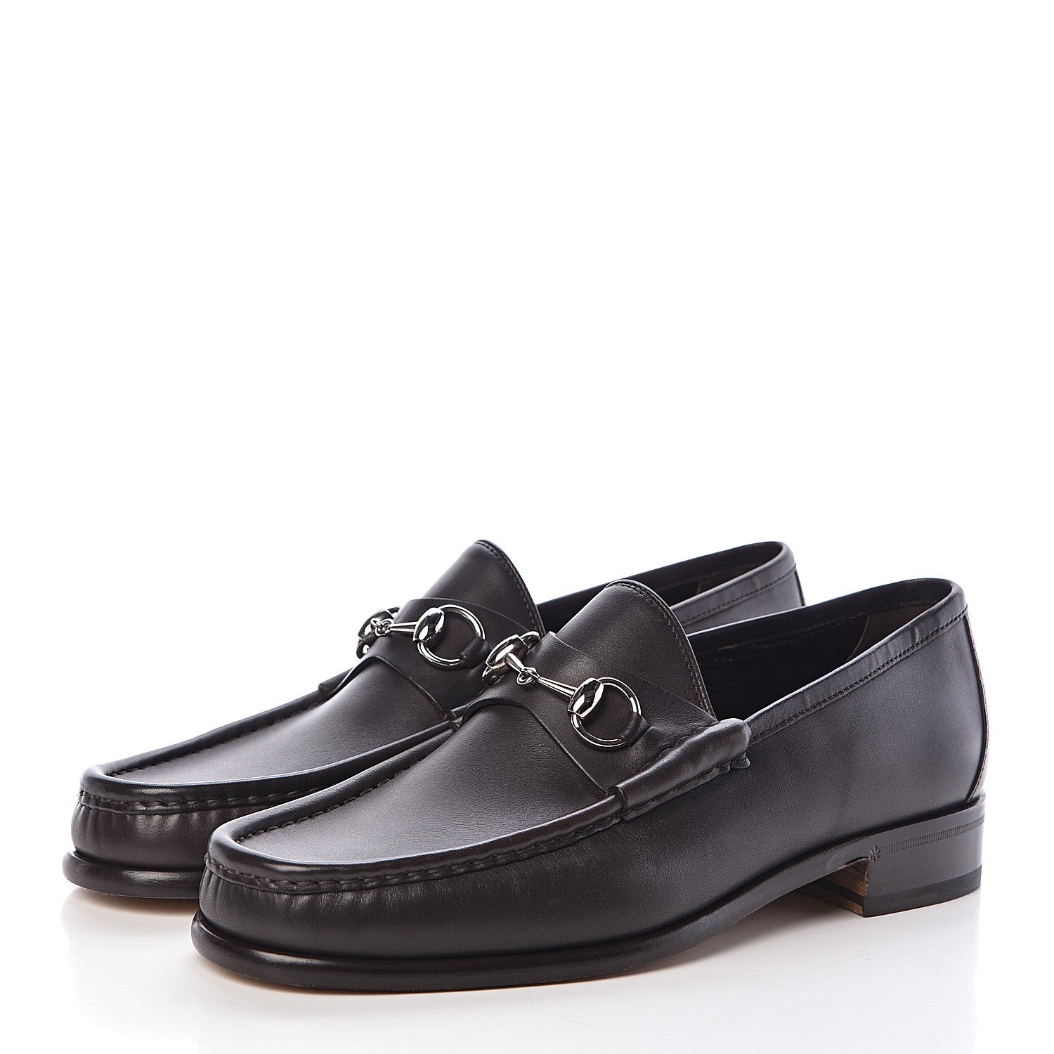 Gucci Calfskin Mens 1953 Horsebit Loafers 8.5 Marrone 3 of 8