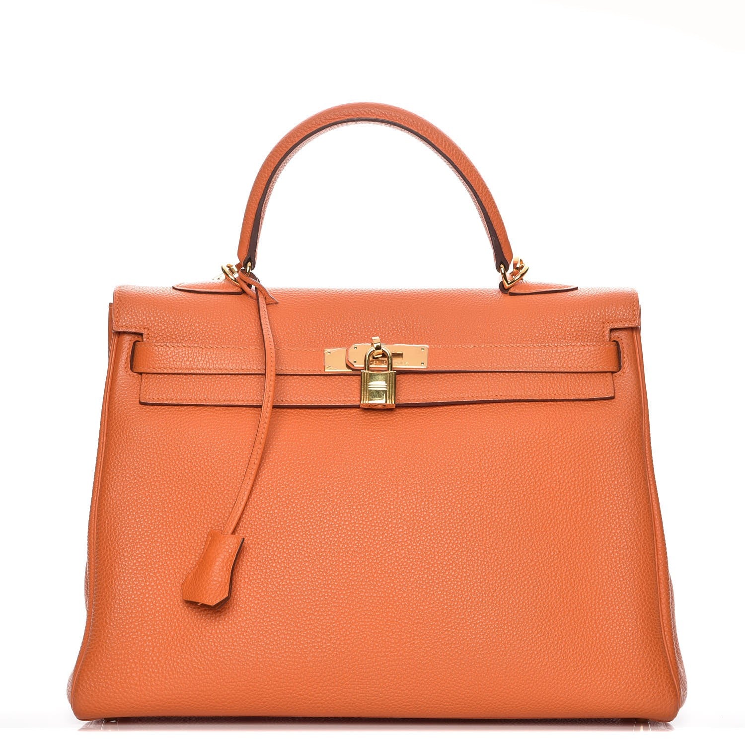 Hermes Togo Kelly Retourne 35 Orange 1 of 34