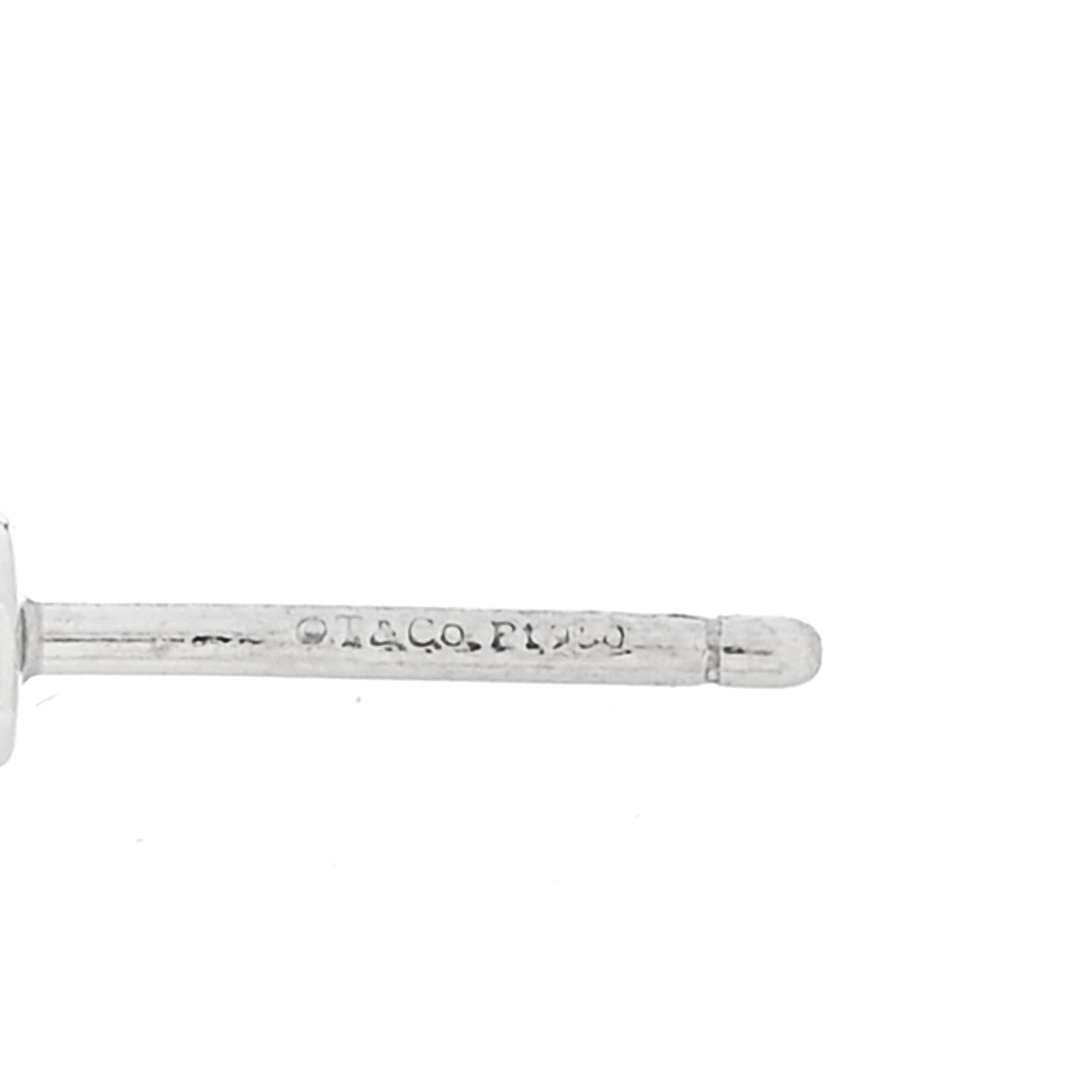 Tiffany Platinum Diamond .27ctw Solitaire Earrings 4 of 5