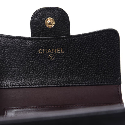 Chanel Caviar Quilted Compact Flap Wallet Black 8 of 11