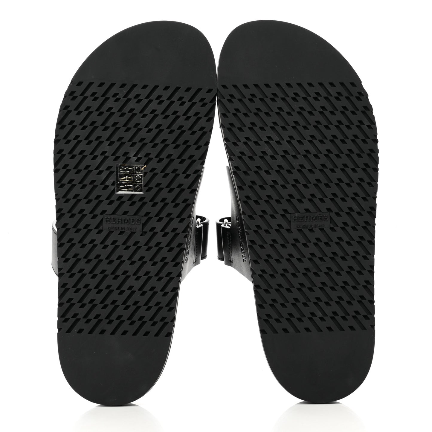 Calfskin Womens Chypre Sandals 40.5 Black