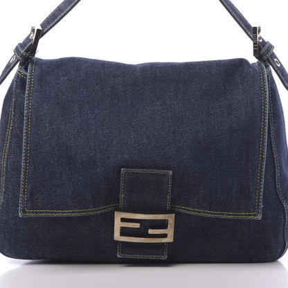 Fendi Denim Mama Baguette Blue 11 of 16