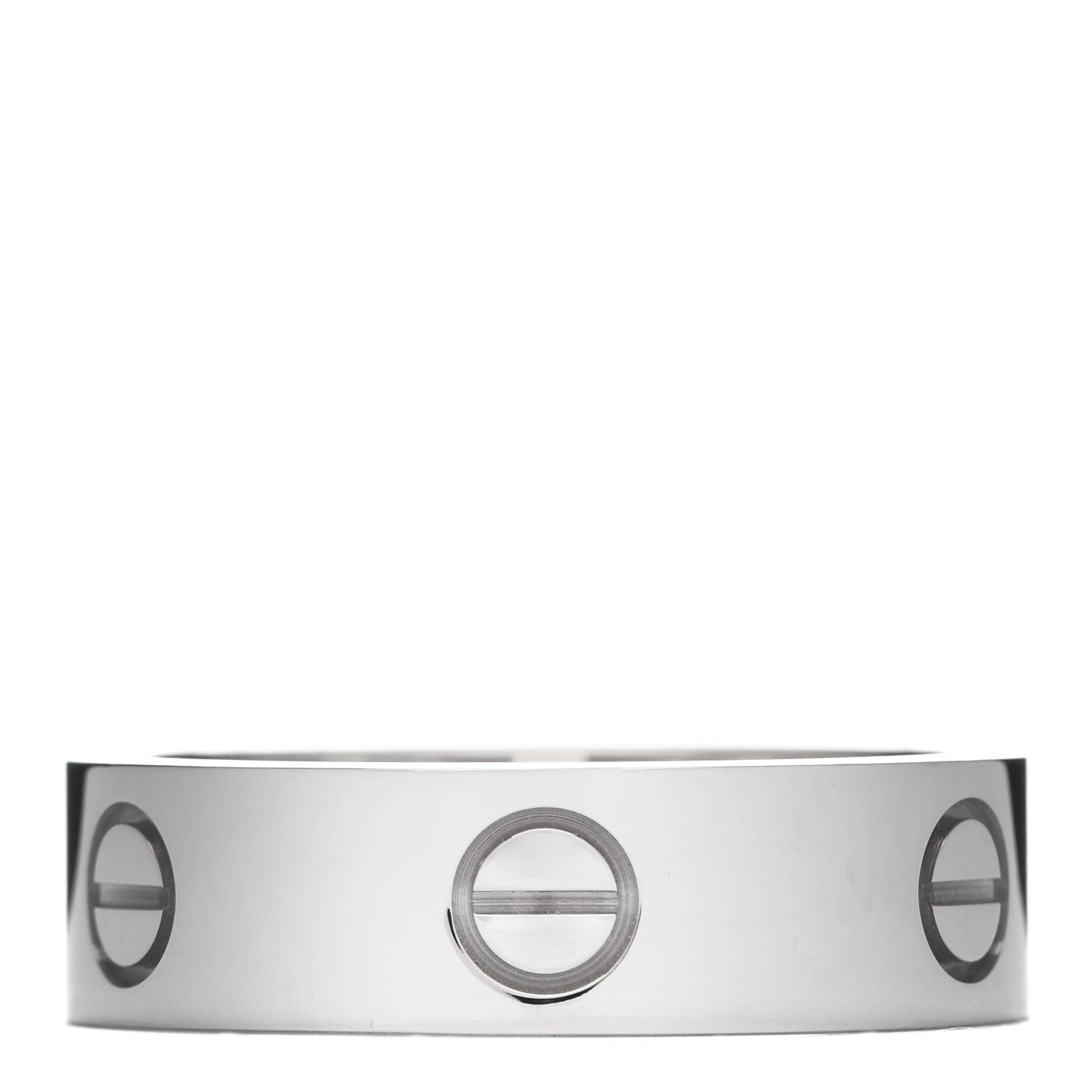 Cartier 18K White Gold 5.5mm LOVE Ring 59 8.75 1 of 4