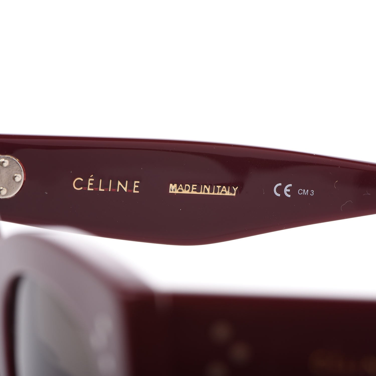Celine Catherine Sunglasses CL 41098/F/S Burgundy Havana 6 of 8