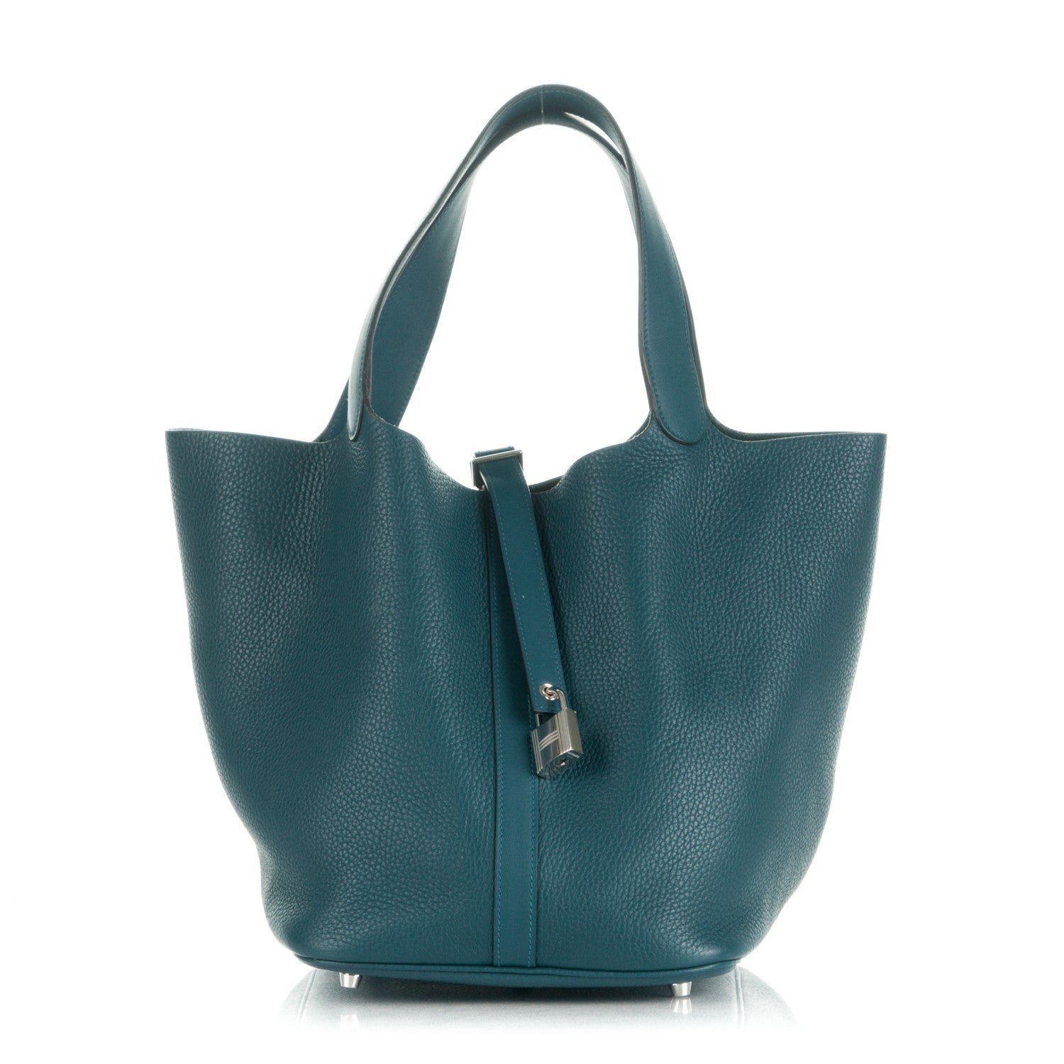 Hermes Taurillon Clemence Veau Swift Picotin Lock 26 GM Colvert 1 of 9
