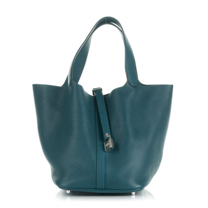 Hermes Taurillon Clemence Veau Swift Picotin Lock 26 GM Colvert 1 of 9