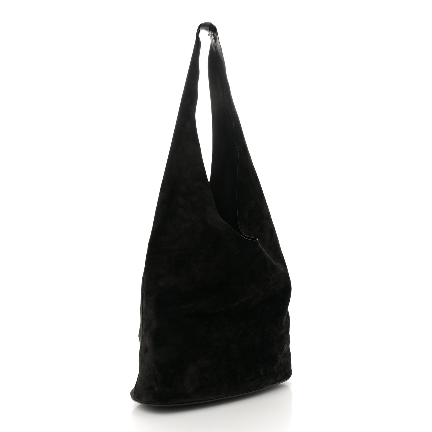 Suede Bindle Bag Black
