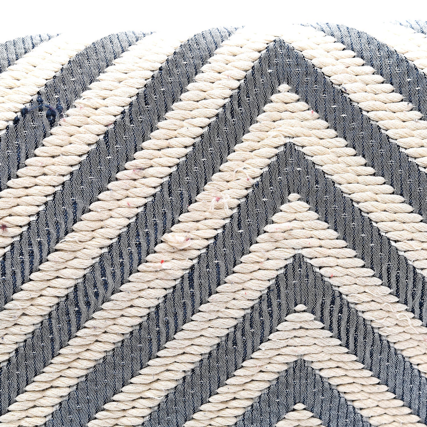 Fabric Chevron Braided Medium Boy Flap Blue