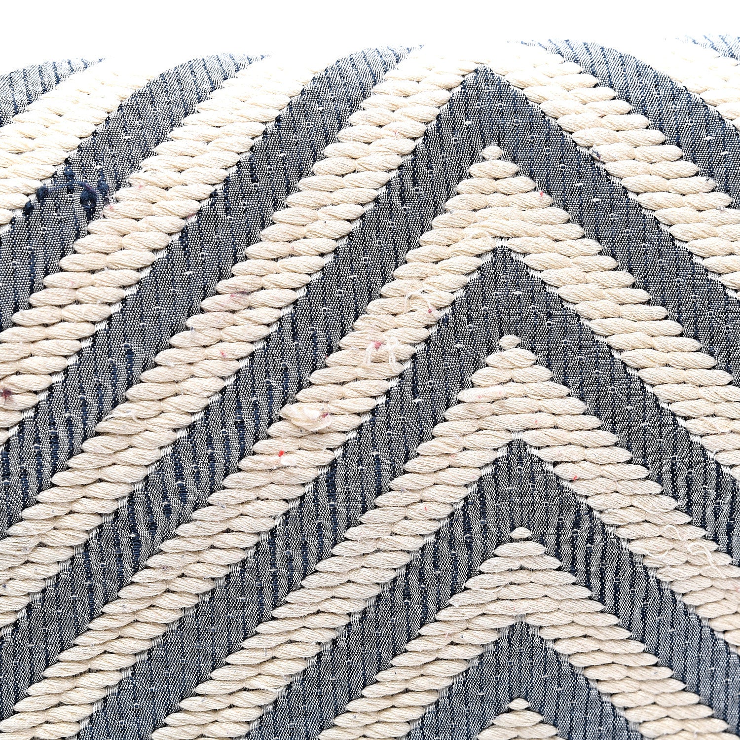 Chanel Fabric Chevron Braided Medium Boy Flap Blue 9 of 10