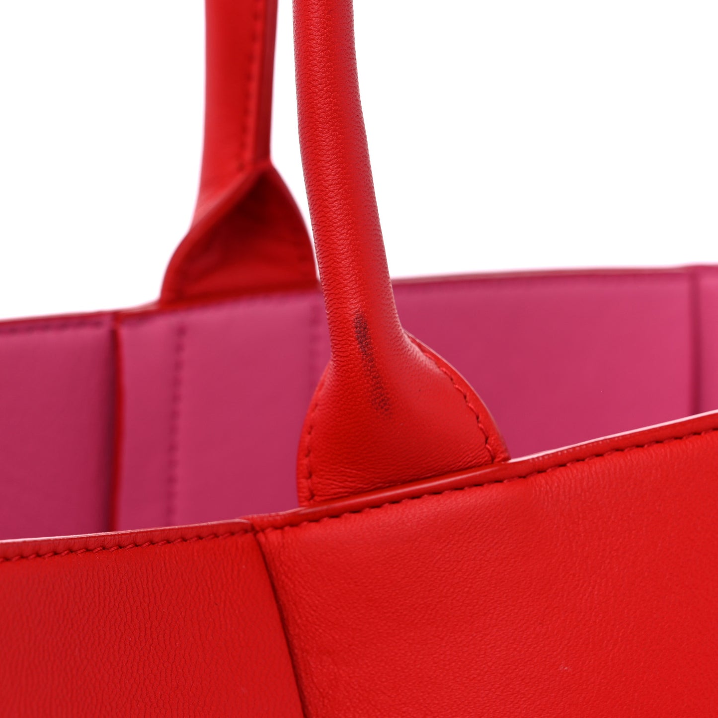 Nappa Maxi Intrecciato Arco Tote Firework
