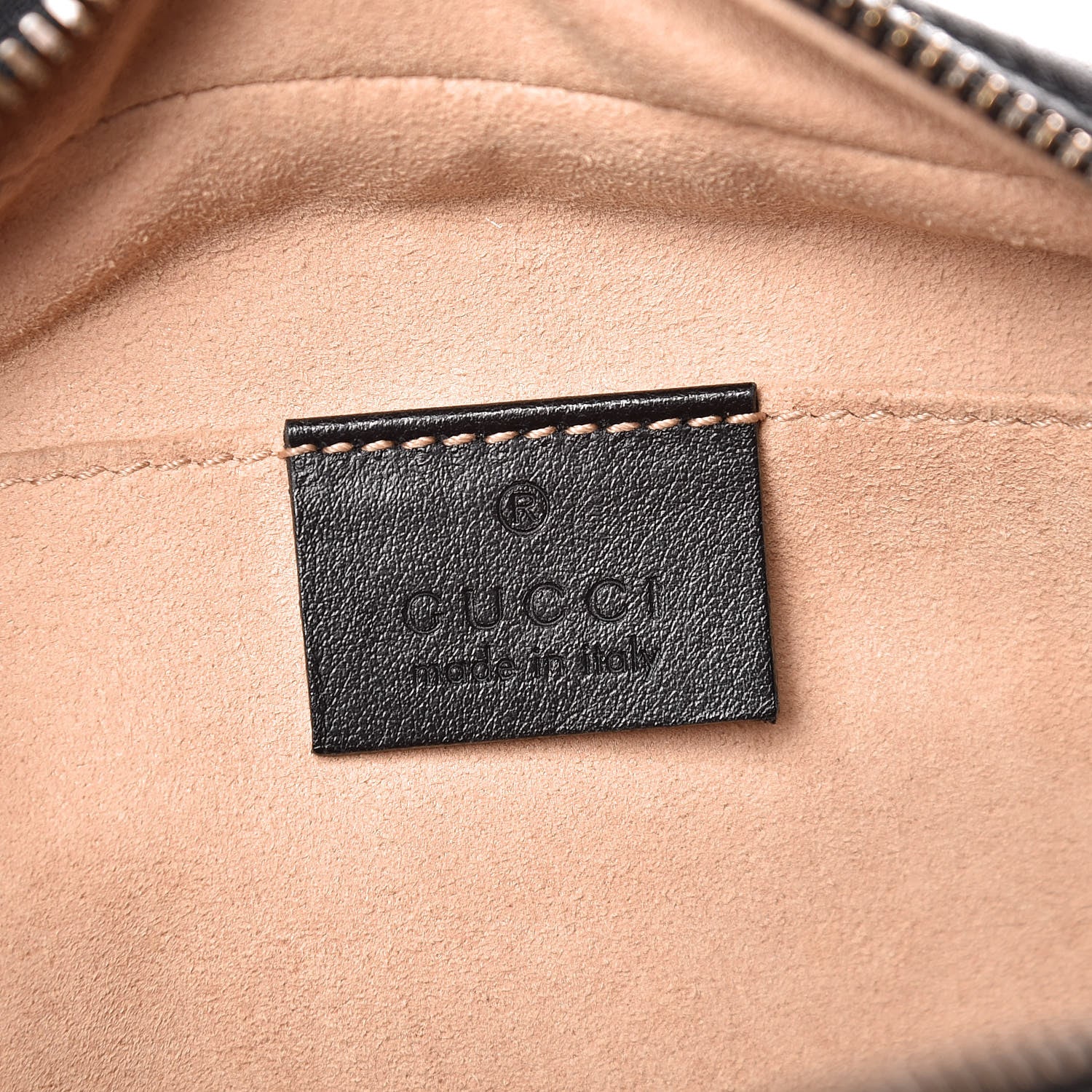 Gucci Calfskin Matelasse Small GG Marmont Chain Shoulder Bag Black 6 of 7