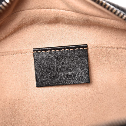 Gucci Calfskin Matelasse Small GG Marmont Chain Shoulder Bag Black 6 of 7