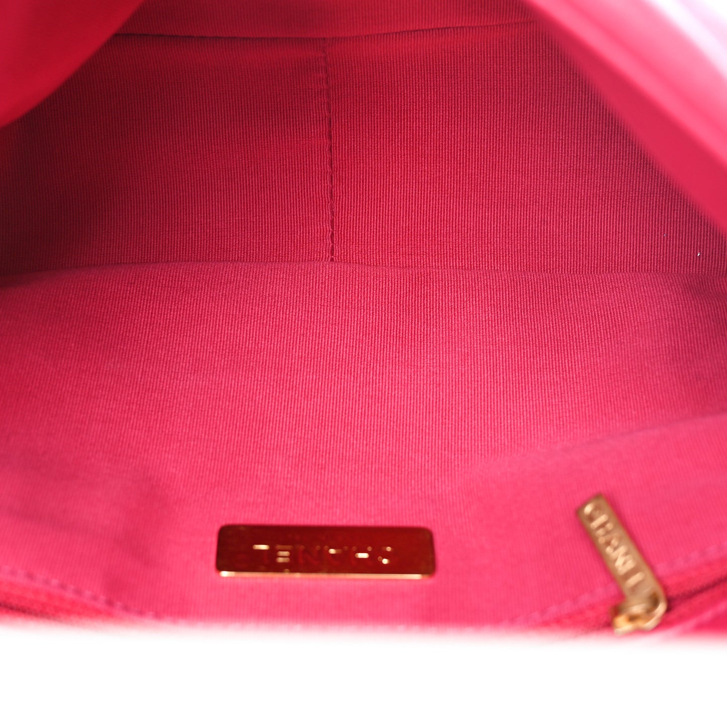 Lambskin Quilted Medium Chanel 19 Flap Dark Pink