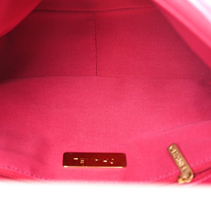 Chanel Lambskin Quilted Medium Chanel 19 Flap Dark Pink 6 of 10