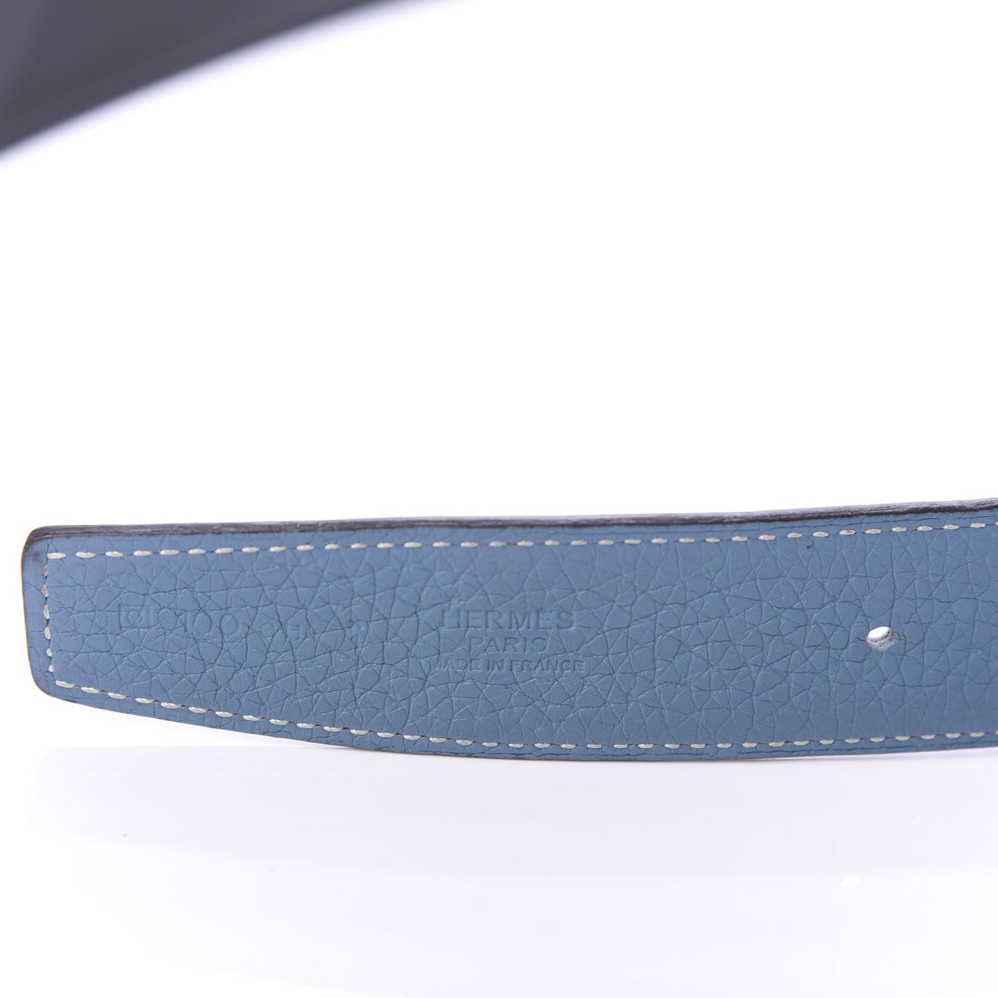 Box Togo 32mm Reversible Belt Strap 100 Black Blue Jean