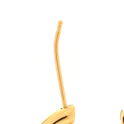 Fendi Metal FF Hoop Earrings Gold 5 of 6