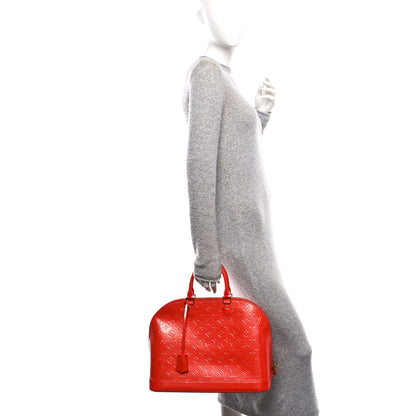 Louis Vuitton Vernis Alma GM Orange Sunset 2 of 10
