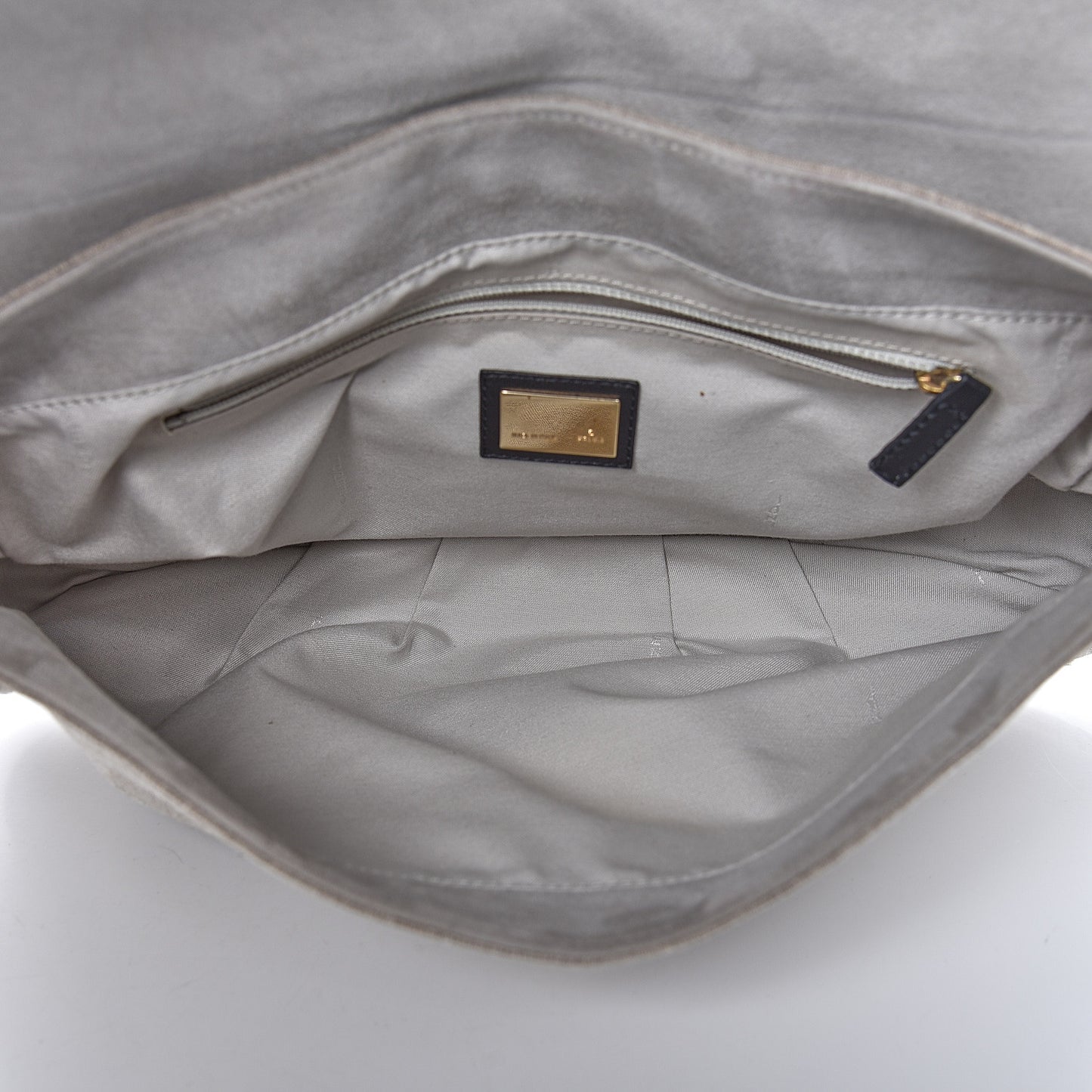 Linen Embroidered Mia Shoulder Flap Beige Black
