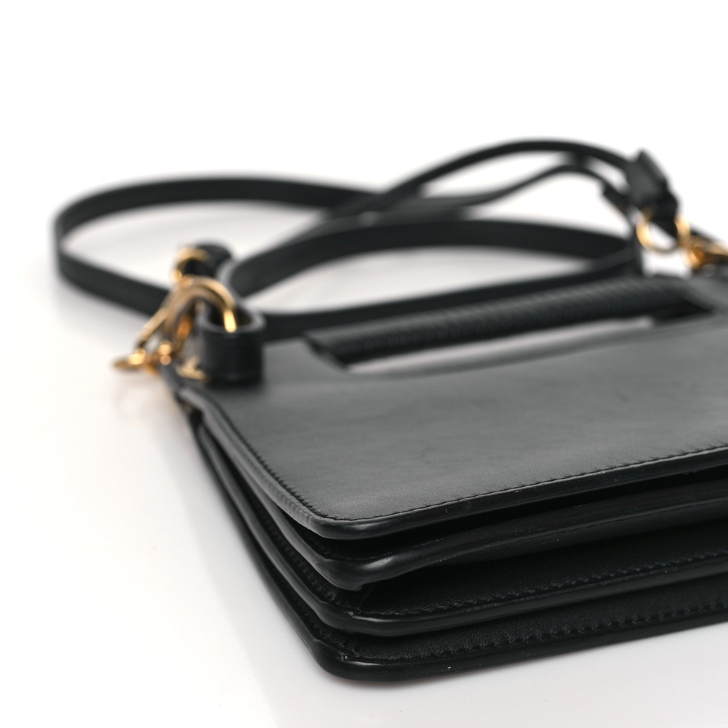 Givenchy Calfskin Small Whip Top Handle Crossbody Black 7 of 9