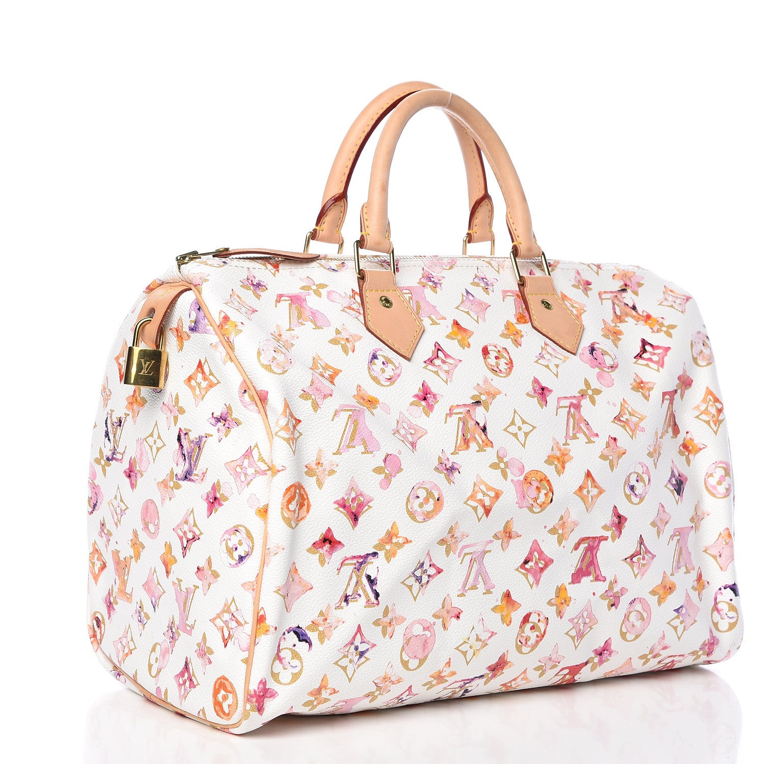 Louis Vuitton Watercolor Aquarelle Speedy 35 White 3 of 13