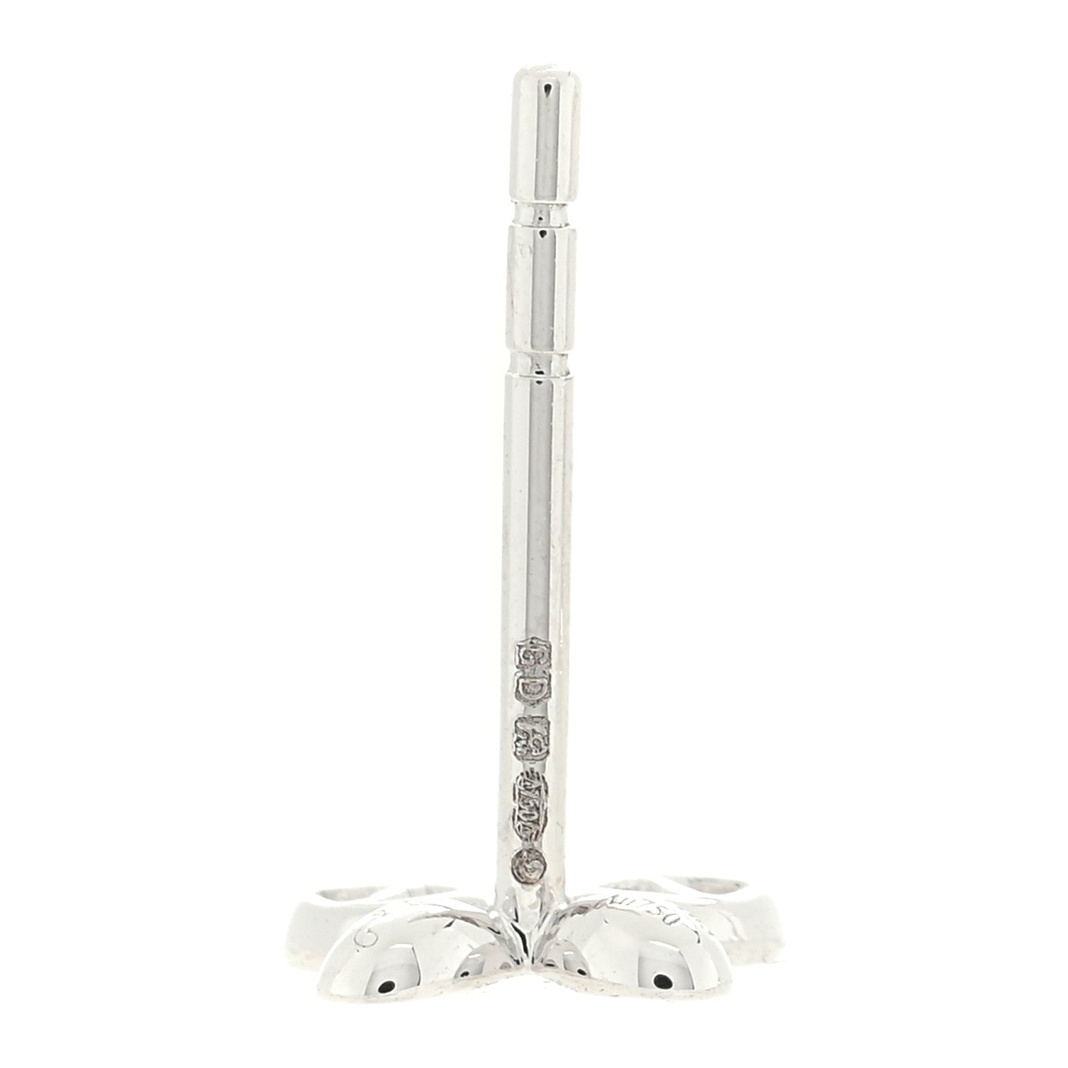 Graff 18K White Gold Diamond Petite Pave Butterfly Earrings 4 of 5