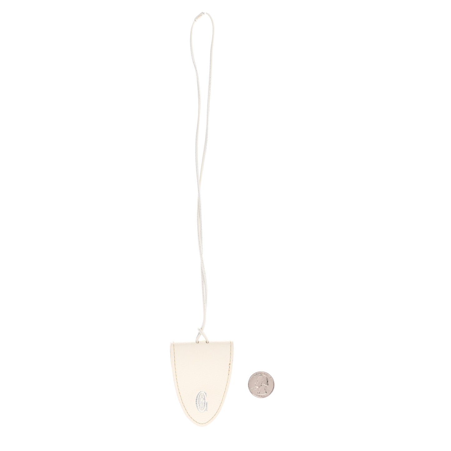 Calfskin Bag Clip White