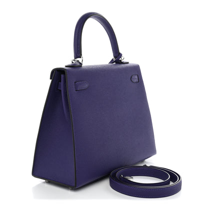 Hermes Epsom Kelly Sellier 25 Purple 2 of 9