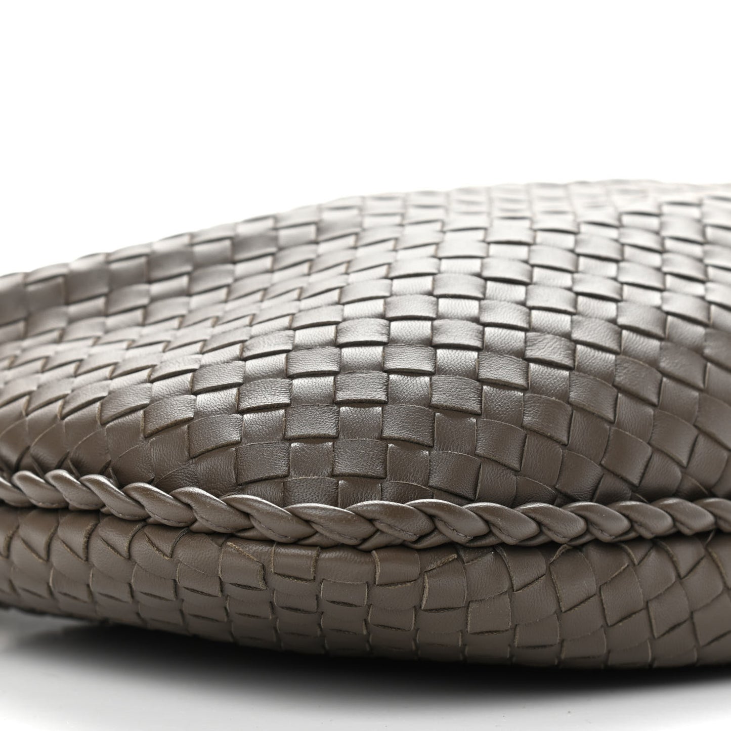 Nappa Intrecciato Medium Veneta Hobo Grey