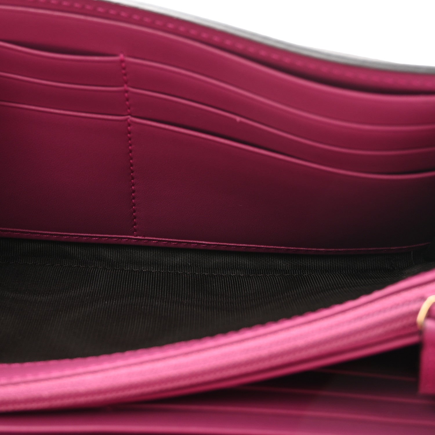 Gucci GG Supreme Monogram Calfskin Continental Wallet Beige Ebony Hibiscus Red New Rosette 5 of 8