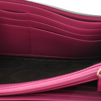 Gucci GG Supreme Monogram Calfskin Continental Wallet Beige Ebony Hibiscus Red New Rosette 5 of 8