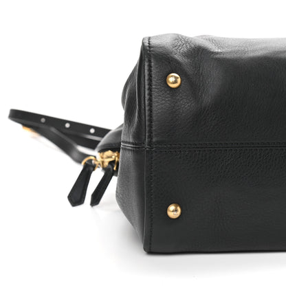 Fendi Vitello Dolce Marmol Large Chameleon Tote Black 8 of 9