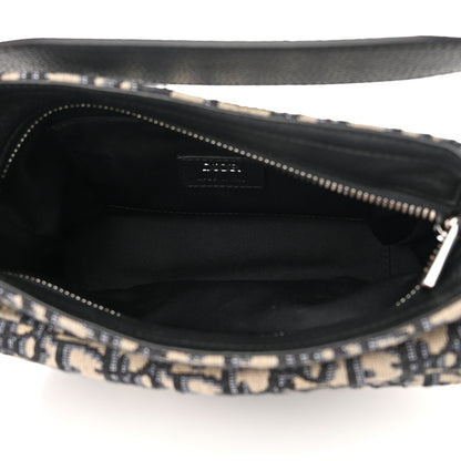 Christian Dior Oblique Mini Soft Saddle Bag Beige Black 4 of 12