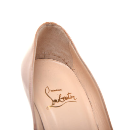 Christian Louboutin Patent Bianca 140 Pumps 37.5 Nude 8 of 13