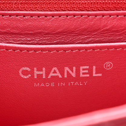 Chanel Lambskin Quilted Mini Rectangular Flap Pink 6 of 10
