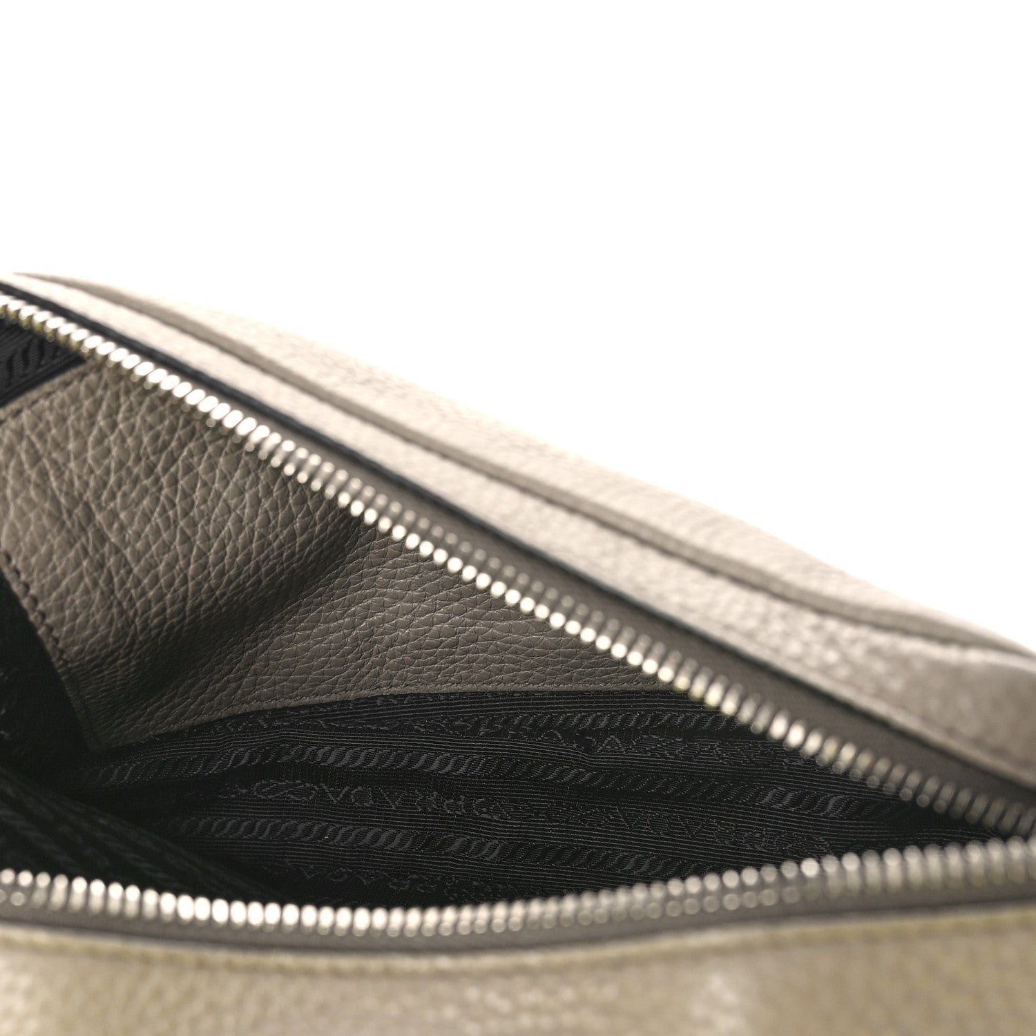 Prada Vitello Daino Soft Medium Double Zip Shoulder Bag Argilla 5 of 9